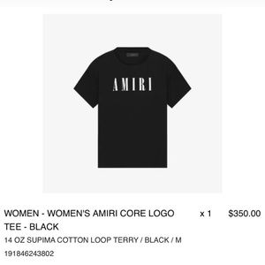 Brand new amiri woman’s shirt